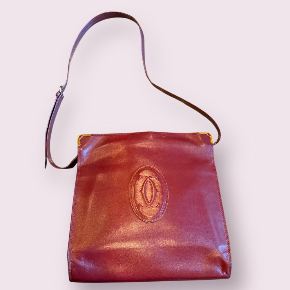 Authentic Vintage Must de Cartier Kisslock Shoulder Bag - Picture 9 of 10